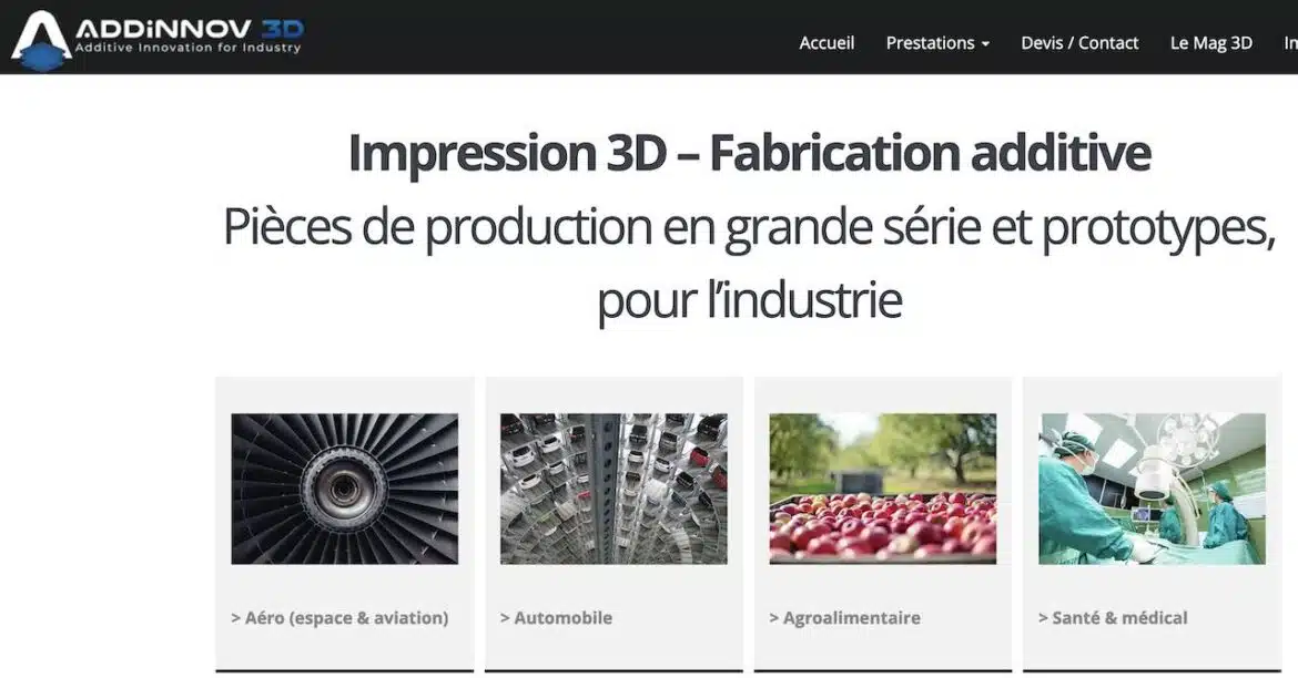 Impression 3D avec Addinnov